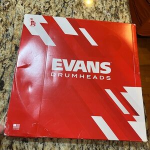 Evans Red Drumheads